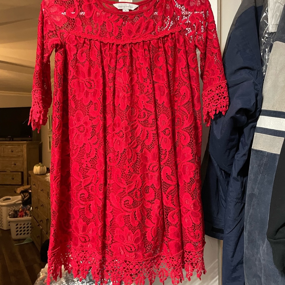 Red holiday dress